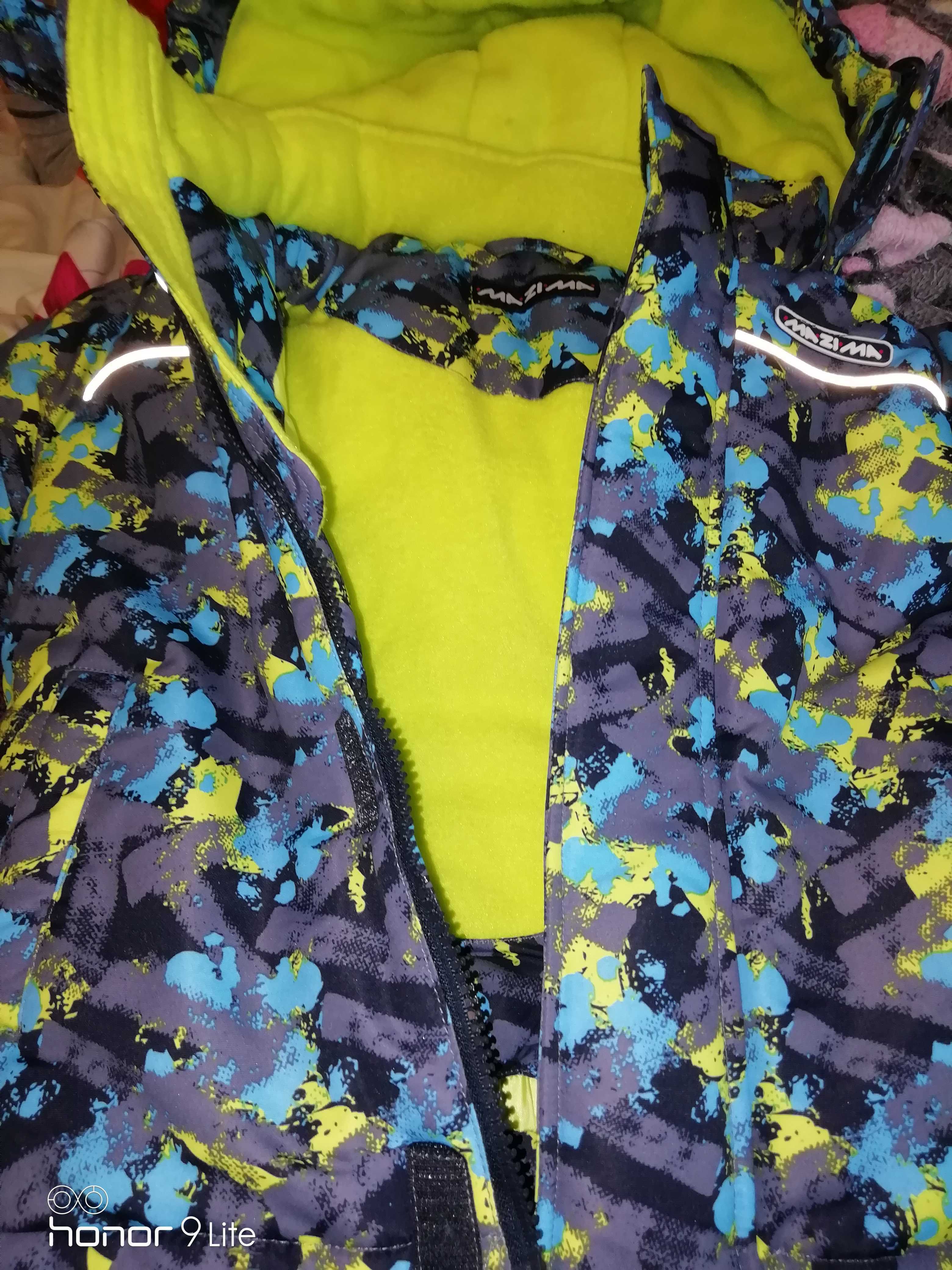 Фотография покупателя товара Комплект зимний для мальчика (куртка и брюки), рост 98 см, цвет серый MW27208 _М - Фото 2