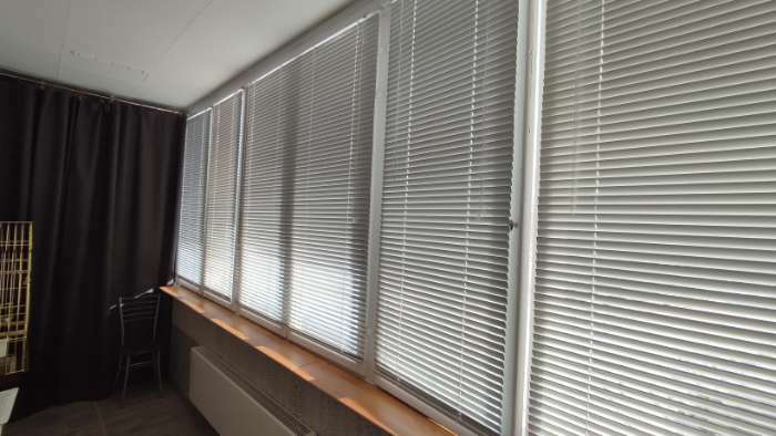 Фотография покупателя товара Алюминиевые жалюзи, размер 200×160 см, цвет белый - Фото 2