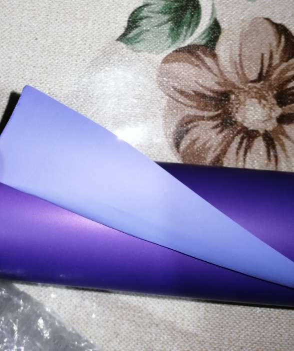Фотография покупателя товара Пленка двусторонняя 0,58 х 5 м фиолетовый - лиловый