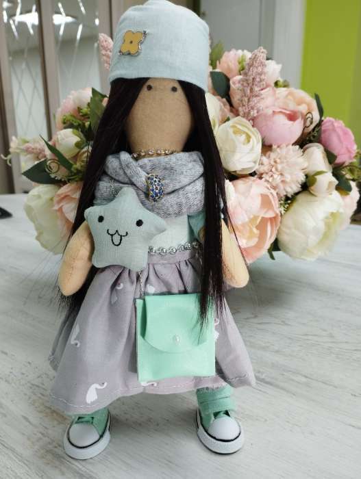 Фотография покупателя товара Набор для шитья. Интерьерная кукла «Лина», 21 см - Фото 1