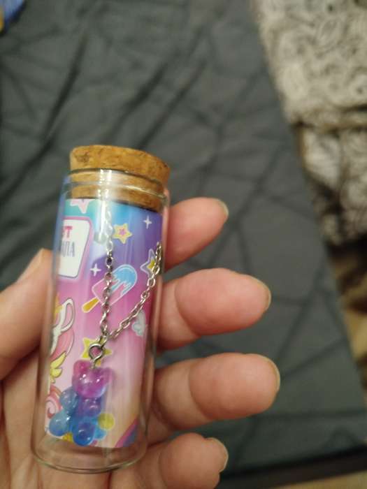 Фотография покупателя товара УЦЕНКА Набор блеск для губ 8 грамм и подвеска «Волшебной девочке», аромат клубники - Фото 1