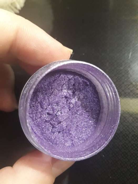 Фотография покупателя товара Глиттер кандурин пищевой КондиМир "Фиолетовый", фракция 10-60 µm, 5 г