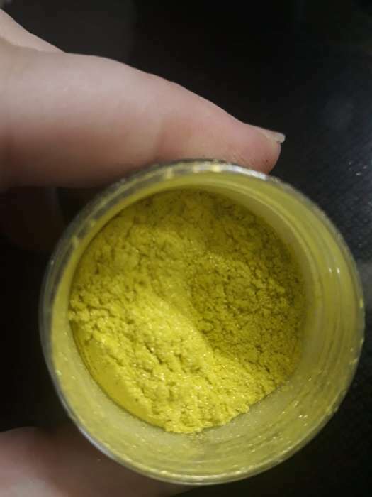 Фотография покупателя товара Глиттер кандурин пищевой КондиМир "Зеленый", фракция 30-150 µm, 5 г