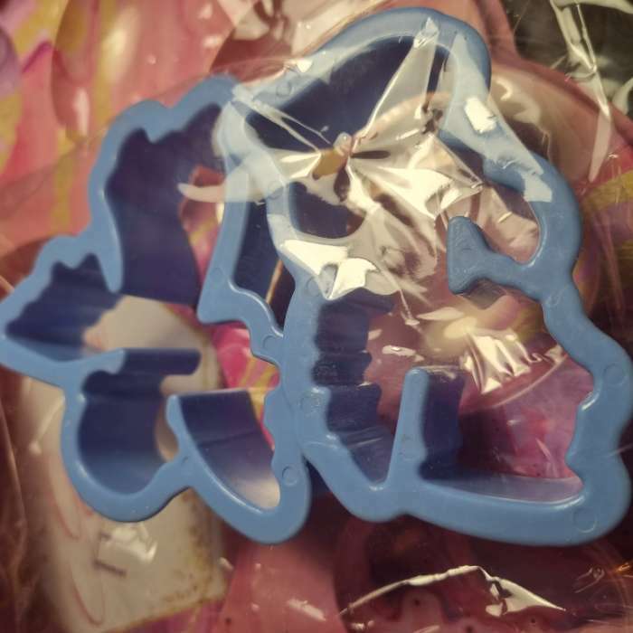 Фотография покупателя товара Набор форм для печенья Доляна «Ангелы», 2 шт, 14×13×2 см, цвет голубой - Фото 1