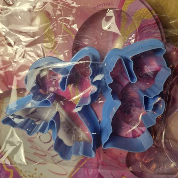 Фотография покупателя товара Набор форм для печенья Доляна «Ангелы», 2 шт, 14×13×2 см, цвет голубой - Фото 2