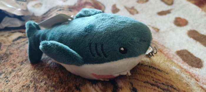 Фотография покупателя товара Мягкая игрушка «Акула», на брелоке, 15 см, БЛОХЭЙ, цвета МИКС - Фото 1