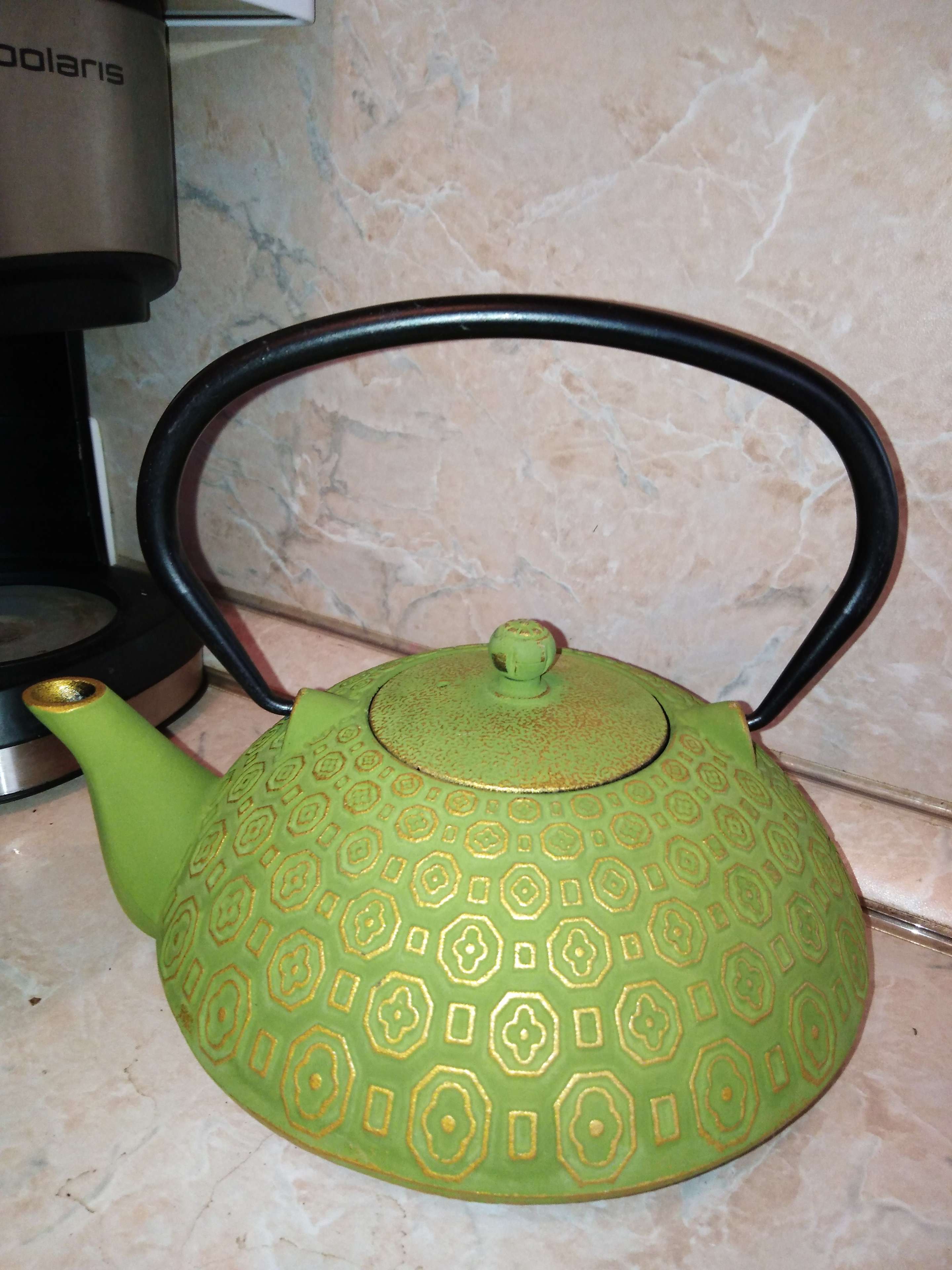 Фотография покупателя товара Чайник «Бурхон», 1,2 л, с ситом, цвет зелёный - Фото 1