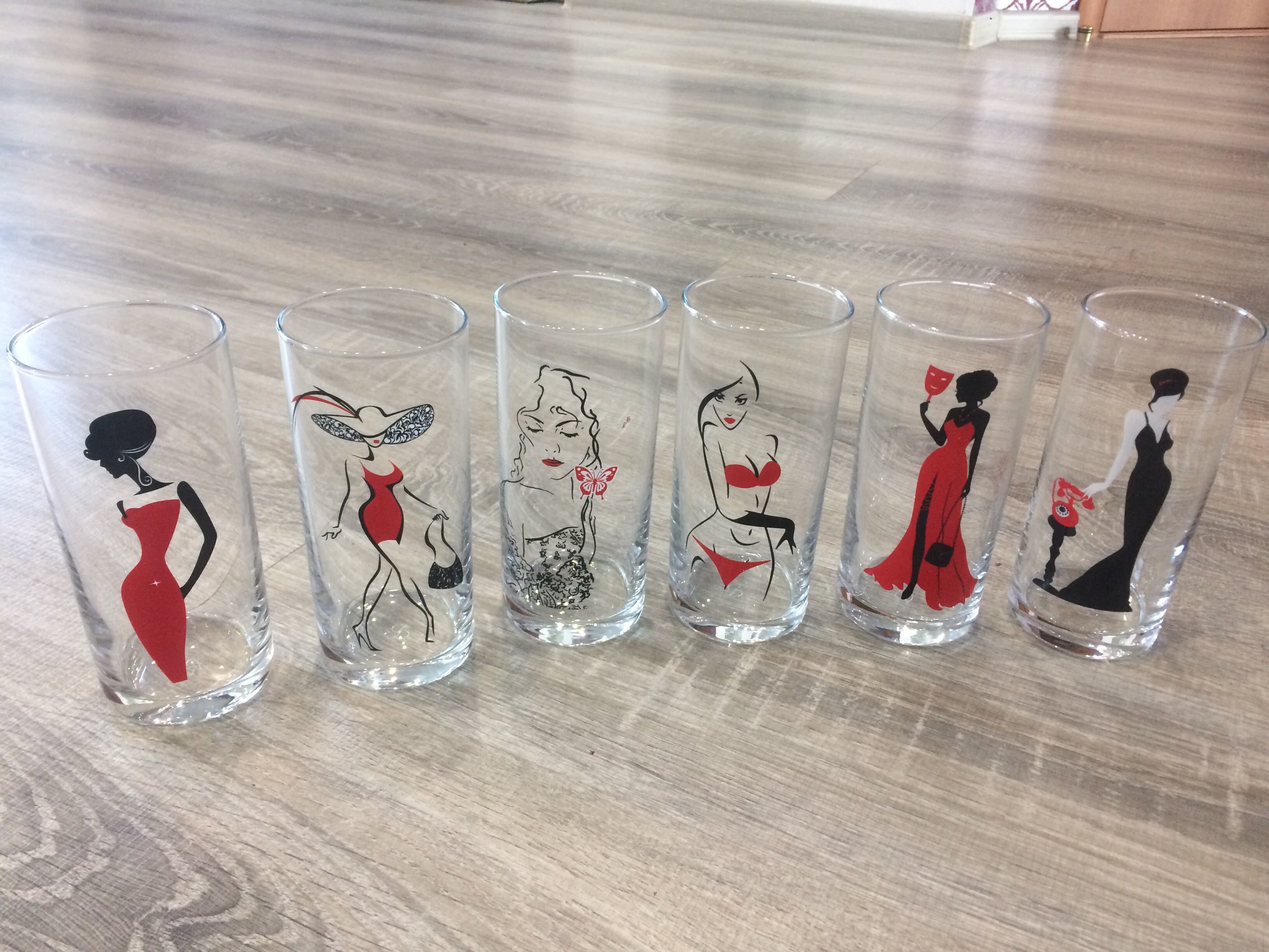 Фотография покупателя товара Набор стаканов Red Line, стеклянный, 280 мл, 6 шт