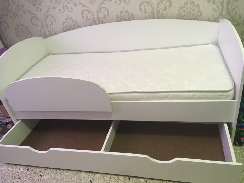 Фотография покупателя товара Кровать «Бейли», 700 × 1900 мм, с ортопедическим основанием, цвет белый - Фото 10