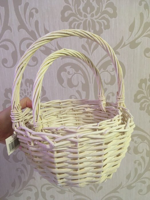 Фотография покупателя товара Набор корзин, 2 шт, 24×13×26 см, 19×11×22 см, ива - Фото 2