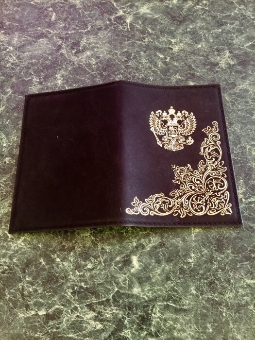 Фотография покупателя товара Обложка для паспорта, цвет оливковый - Фото 3