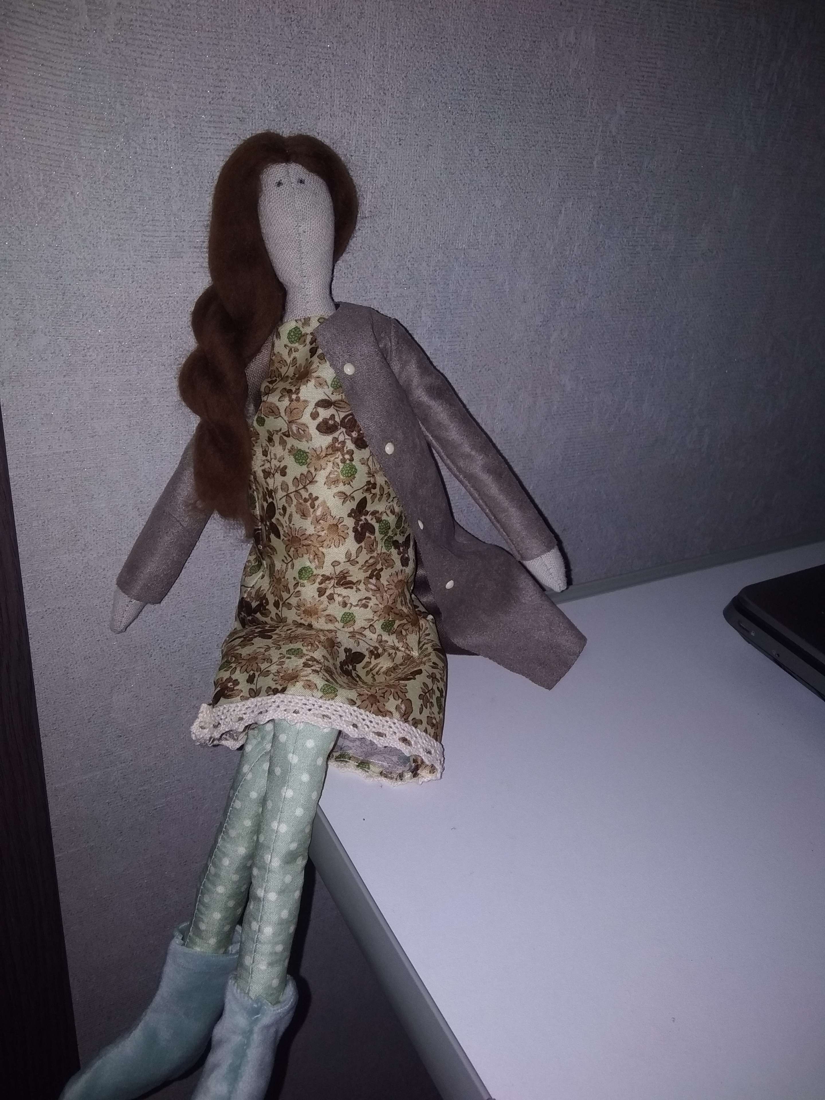 Фотография покупателя товара Набор для шитья. Интерьерная кукла «Юсти», 45 см - Фото 3