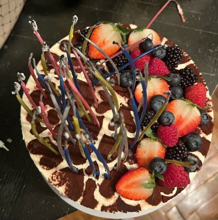Фотография покупателя товара Свечи для торта "Феерия", 16 шт, коктейльные с искрами, 16,5 см