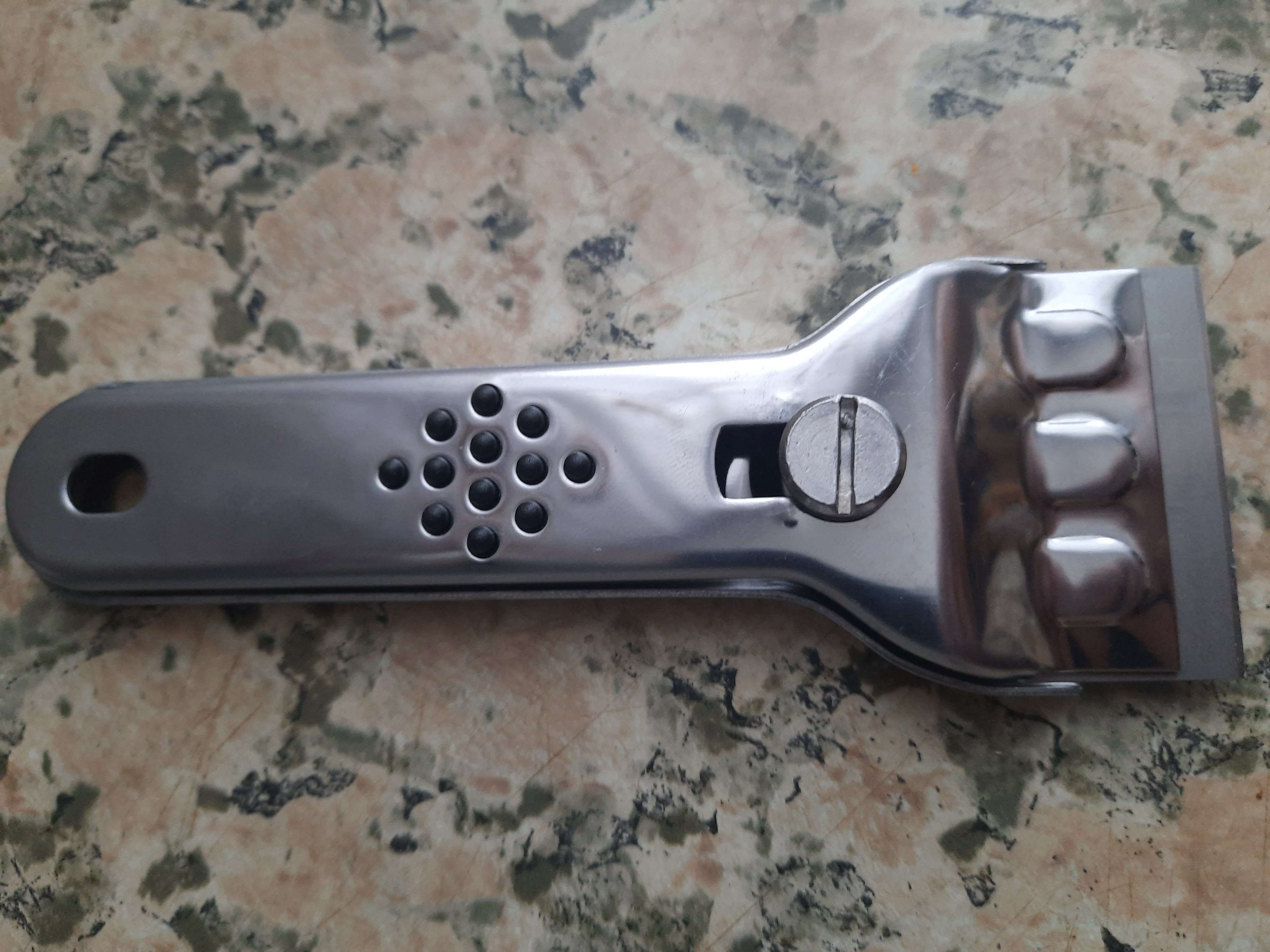 Фотография покупателя товара Скребок для стеклокерамики + 5 лезвий, набор - Фото 2