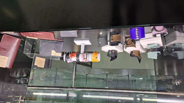 Фотография покупателя товара Подставка для часов, браслетов, цепочек, 22,5×7×15 см, d=5 см, цвет серый