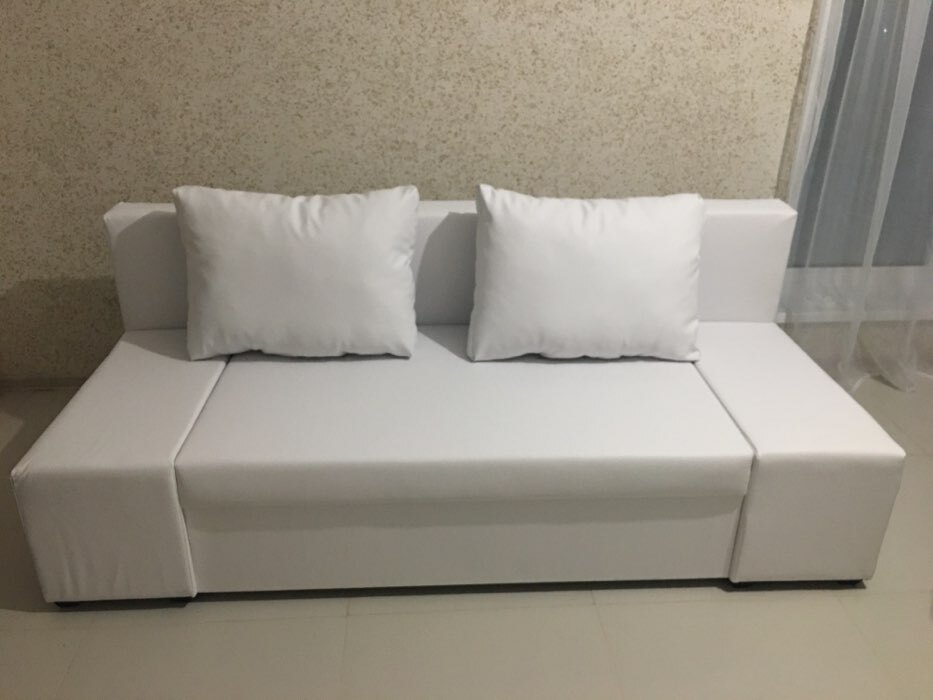 Фотография покупателя товара Прямой диван «Сан Марко», еврокнижка, экокожа, цвет коричневый - Фото 1