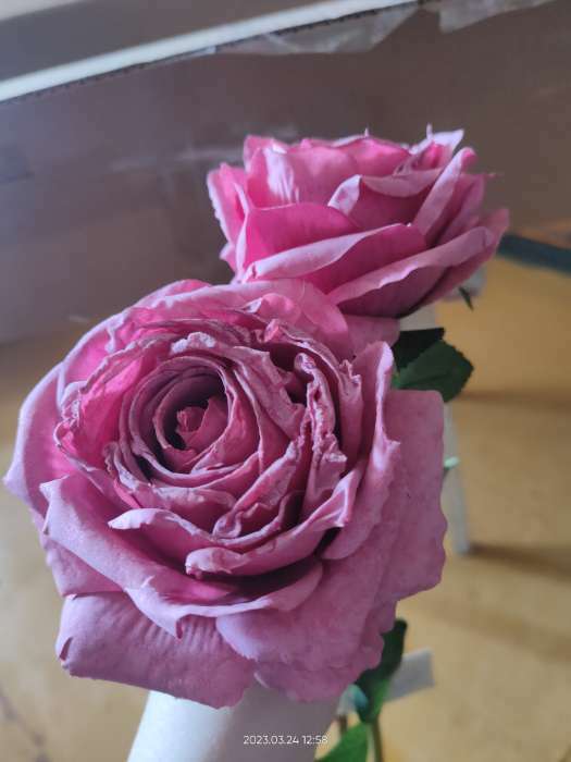 Фотография покупателя товара Цветы искусственные "Роза эстетик" 10х49 см, красный - Фото 2