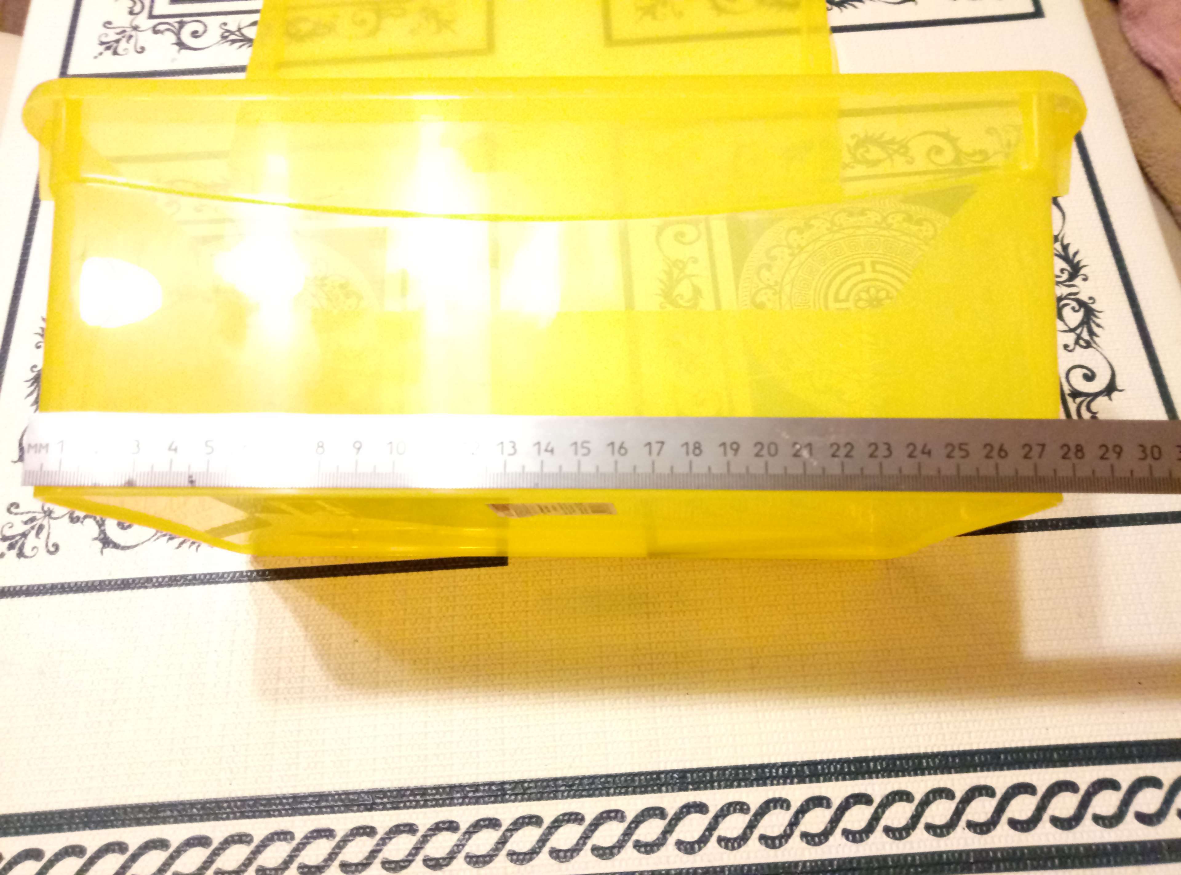 Фотография покупателя товара Ящик для хранения с крышкой «Колор. Стайл», 5 л, 32×19×12 см, цвет МИКС