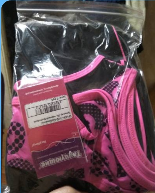 Фотография покупателя товара Комбинезон гимнастический «Пульсар», размер 36, цвет чёрный - розовый