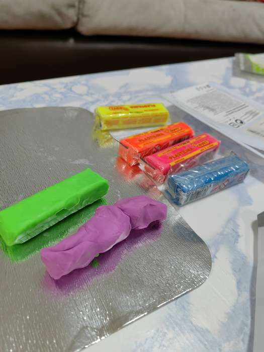 Фотография покупателя товара Пластилин мягкий (восковой), 6 цветов, 150 г, JOVI, флуоресцентный блистер, ДЛЯ МАЛЫШЕЙ - Фото 1