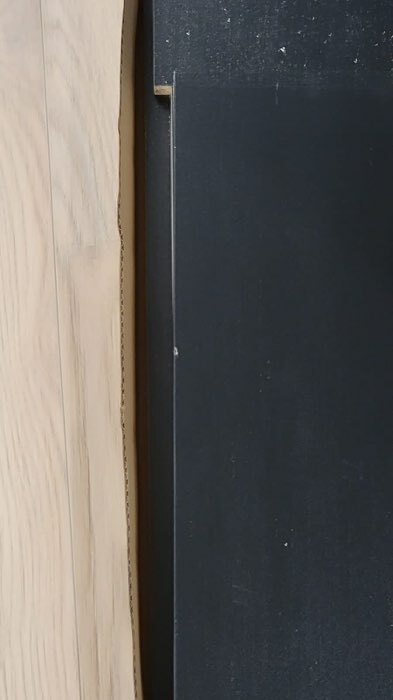 Фотография покупателя товара Тумба подвесная под ТВ 4, 1800х640х210, цвет чёрный / дуб крафт золотой - Фото 6