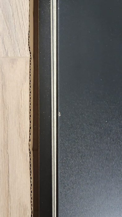 Фотография покупателя товара Тумба подвесная под ТВ 4, 1800х640х210, цвет чёрный / дуб крафт золотой - Фото 2