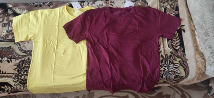 Фотография покупателя товара Футболка мужская, цвет бордо, размер 52 - Фото 6