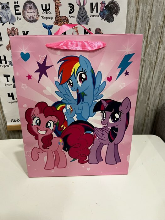 Фотография покупателя товара Пакет подарочный, 31×40×9 см, упаковка, My Little Pony - Фото 4