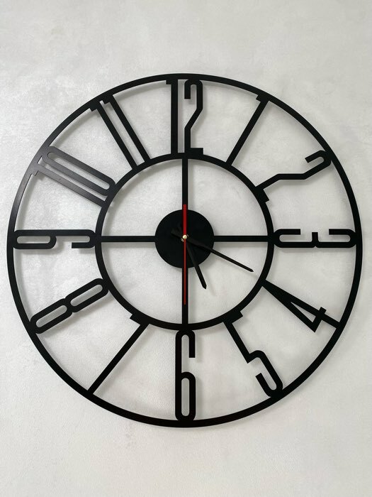 Фотография покупателя товара Часы настенные из металла "Лофт-2", бесшумные, d-40 см, АА - Фото 2