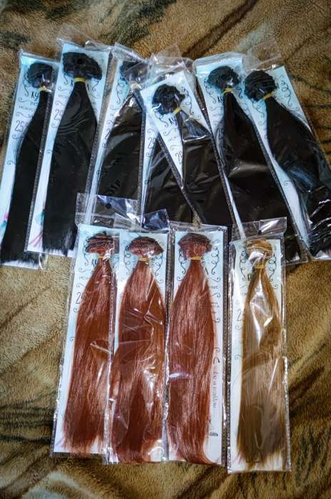 Фотография покупателя товара Волосы - тресс для кукол «Прямые» длина волос: 25 см, ширина:100 см, цвет № 1В