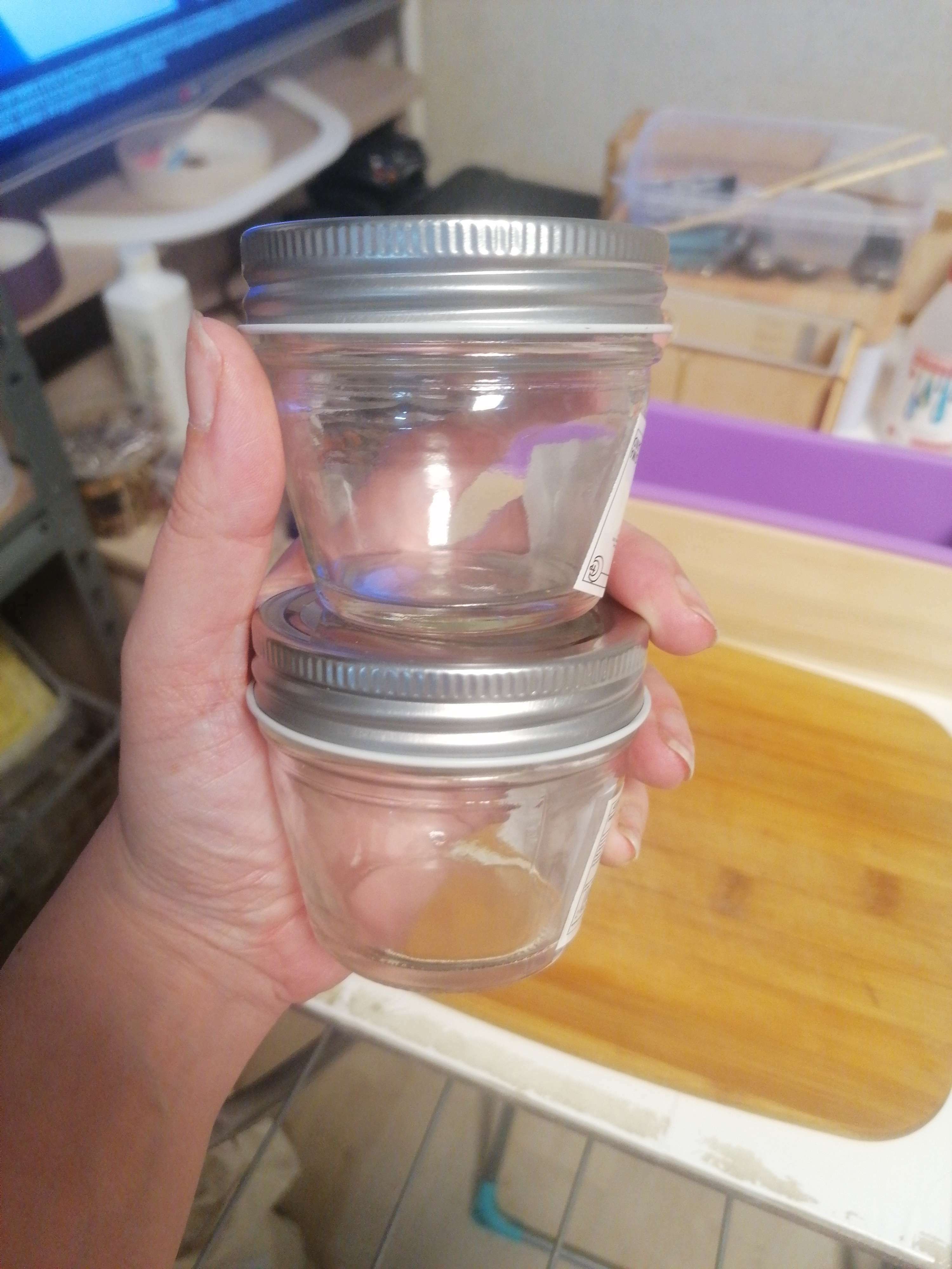 Фотография покупателя товара Банка стеклянная для сыпучих продуктов «Манка», 130 мл, 7×6 см - Фото 1