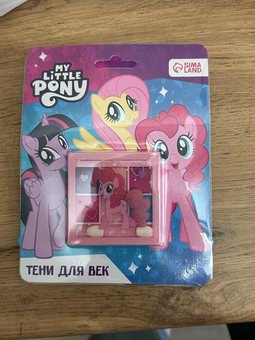 Фотография покупателя товара Тени для век детские, 6 цветов "Искорка,Флаттершай и Пинки Пай", My Little Pony - Фото 1