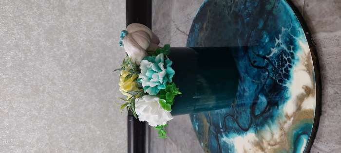 Фотография покупателя товара Горшок для цветов, кашпо «Геометрия», 10 х 10 см - Фото 2