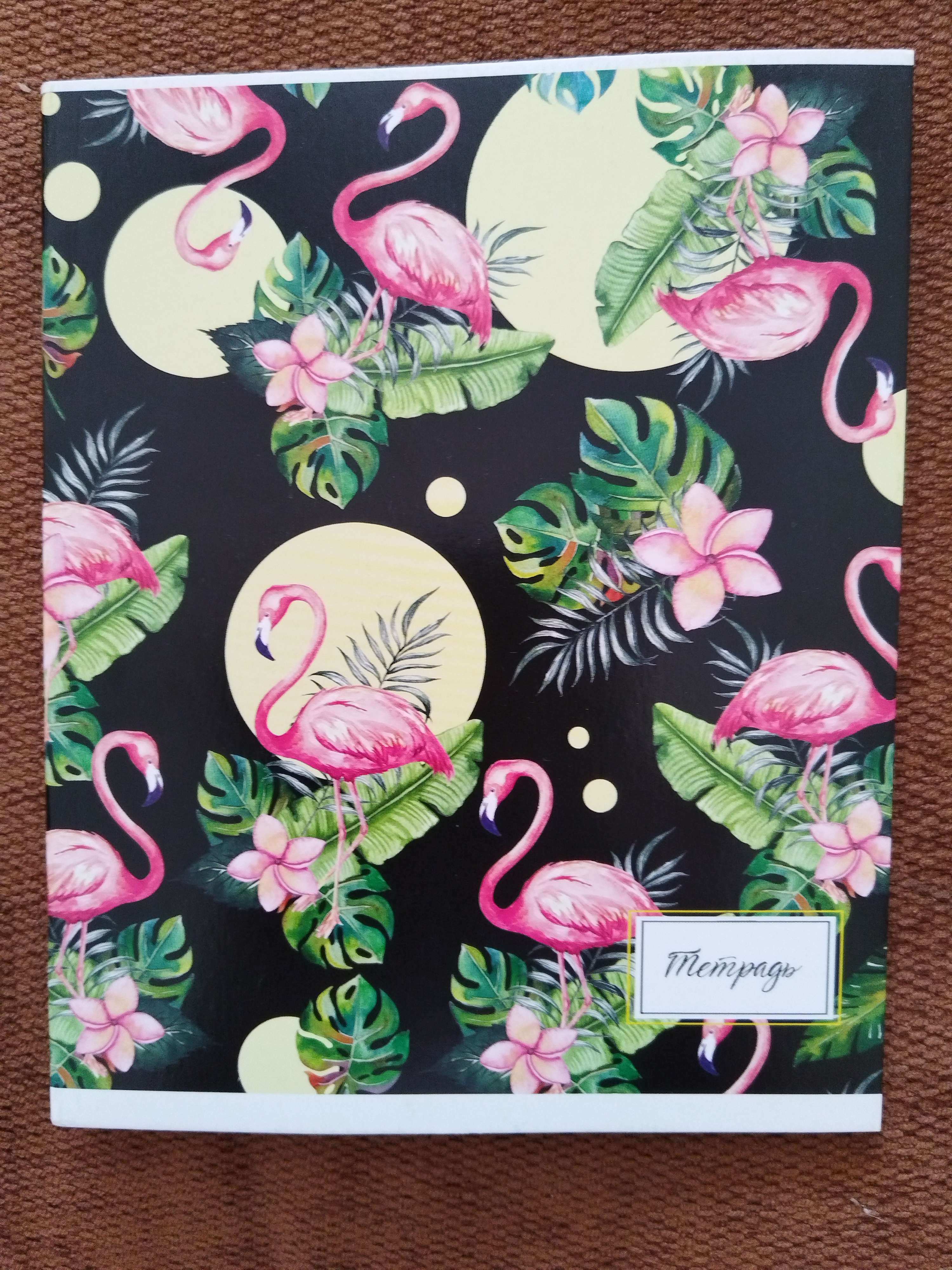 Фотография покупателя товара Тетрадь 36 листов в клетку Calligrata "Фламинго", обложка мелованный картон, блок офсет, МИКС - Фото 1