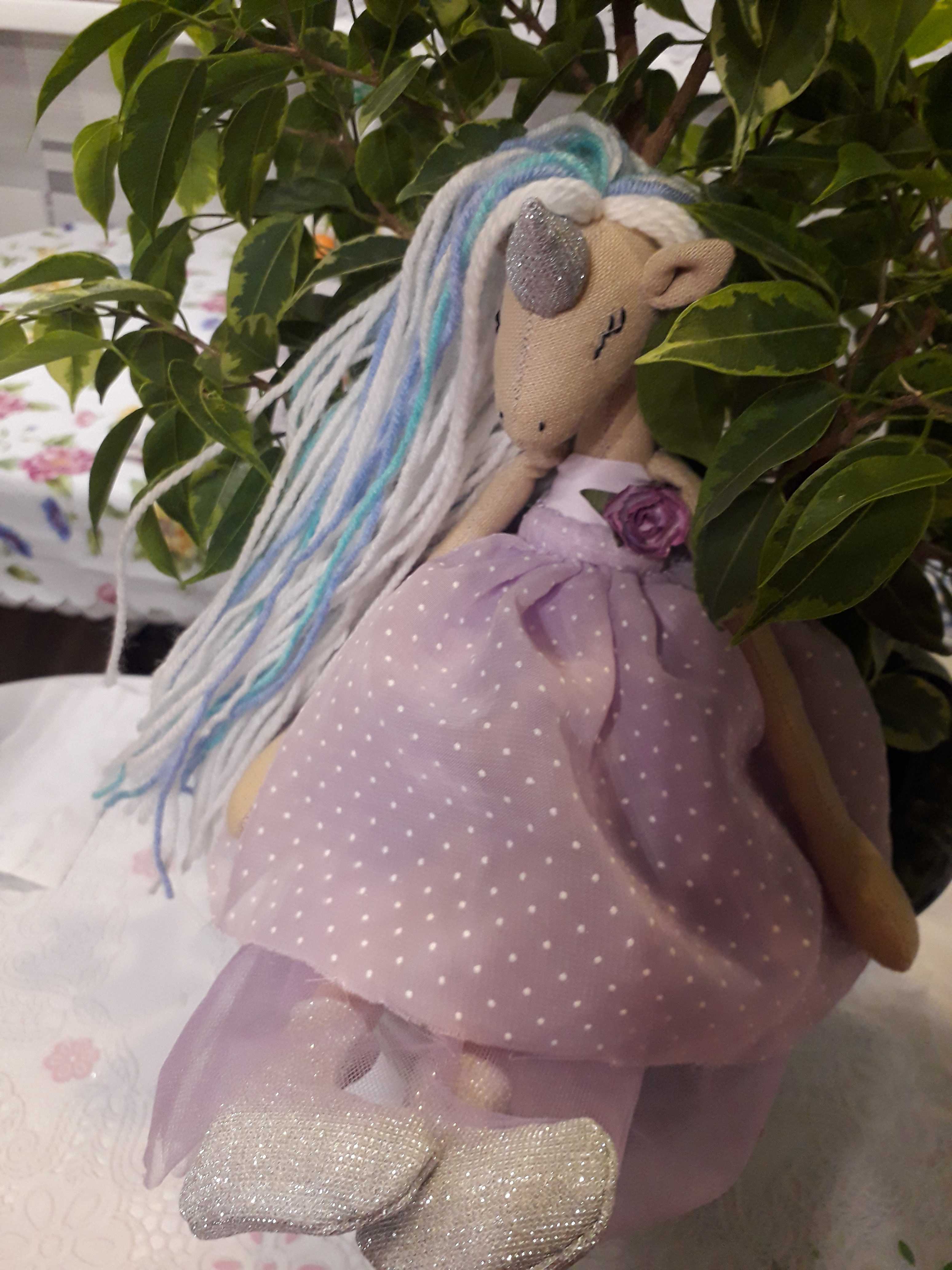 Фотография покупателя товара Набор для шитья. Мягкая игрушка «Мягкая единорожка Шейлин», 35 см - Фото 7