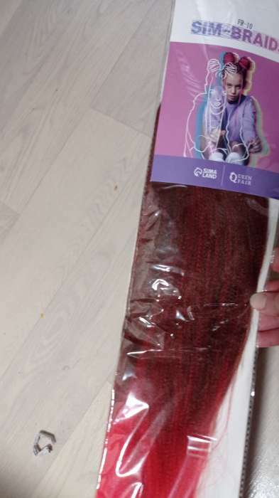 Фотография покупателя товара SIM-BRAIDS Канекалон двухцветный, гофрированный, 65 см, 90 гр, цвет светло-серый/русый(#FR-15) - Фото 20
