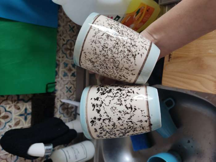 Фотография покупателя товара Набор керамической посуды "Персия", 3 предмета: кувшин 1.5 л, кружка 350 мл, синий, 1 сорт, Иран