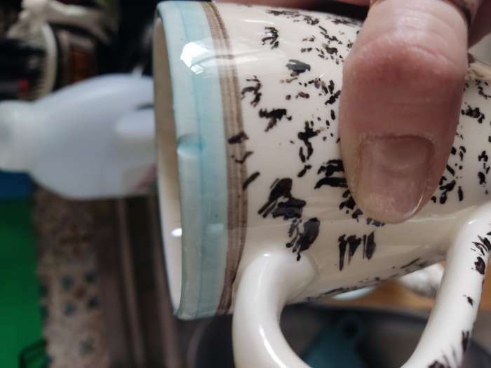 Фотография покупателя товара Набор керамической посуды "Персия", 3 предмета: кувшин 1.5 л, кружка 350 мл, синий, 1 сорт, Иран - Фото 6