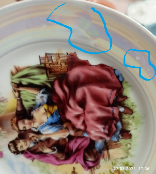 Фотография покупателя товара Набор тарелок фарфоровых «Мадонна», d=17 см, 6 шт, цвет МИКС - Фото 6
