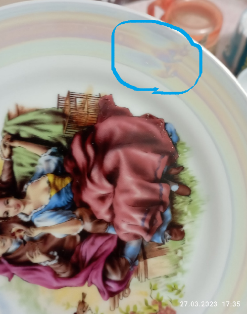 Фотография покупателя товара Набор тарелок фарфоровых «Мадонна», d=17 см, 6 шт, цвет МИКС - Фото 5