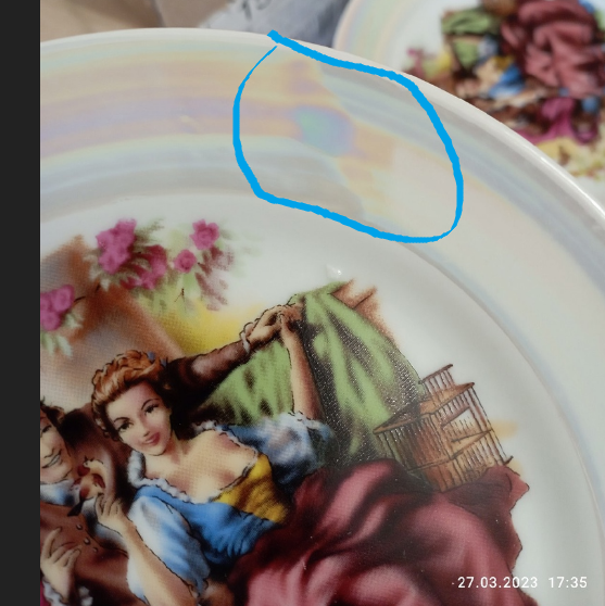 Фотография покупателя товара Набор тарелок фарфоровых «Мадонна», d=17 см, 6 шт, цвет МИКС - Фото 9