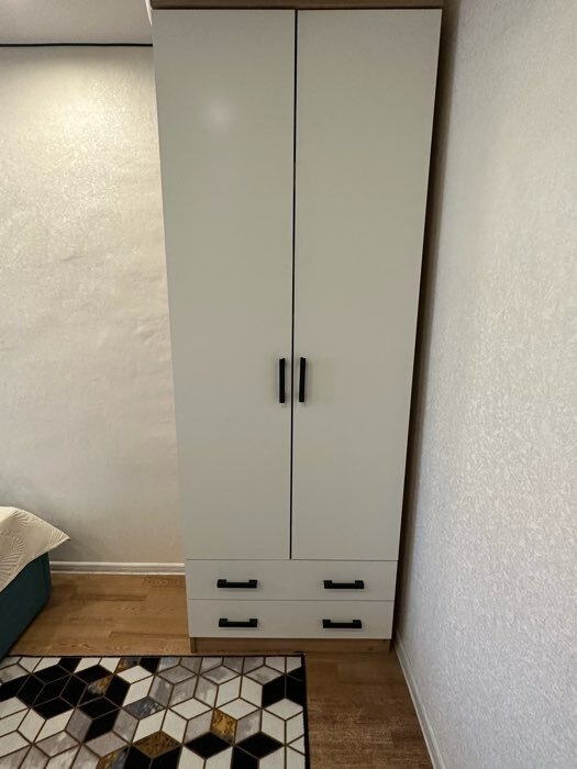 Фотография покупателя товара Шкаф прямой двухстворчатый «Дуэт», 2 ящика, 800×480×2200 мм, цвет венге/лоредо - Фото 42