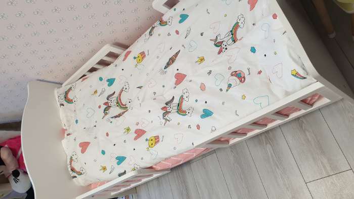 Фотография покупателя товара Кровать детская Классика, спальное место 1400х700, цвет белый - Фото 17