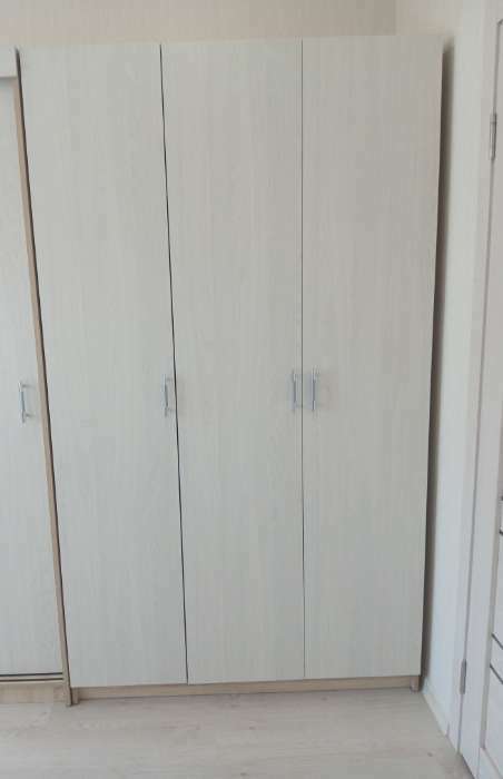 Фотография покупателя товара Шкаф трёхстворчатый Бася-1, 2100х1200х560, Дуб сонома/Ясень анкор светлый