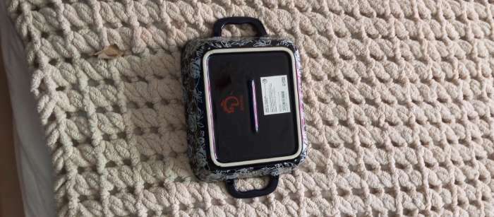 Фотография покупателя товара Форма для запекания из жаропрочной керамики Доляна «Вуаль», 700 мл - Фото 3