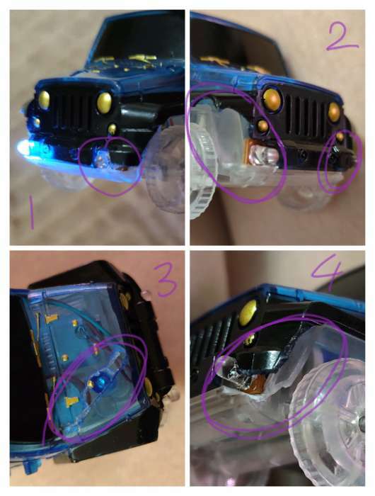 Фотография покупателя товара Машинка для магического трека Magic Tracks, работает от батареек, цвет синий