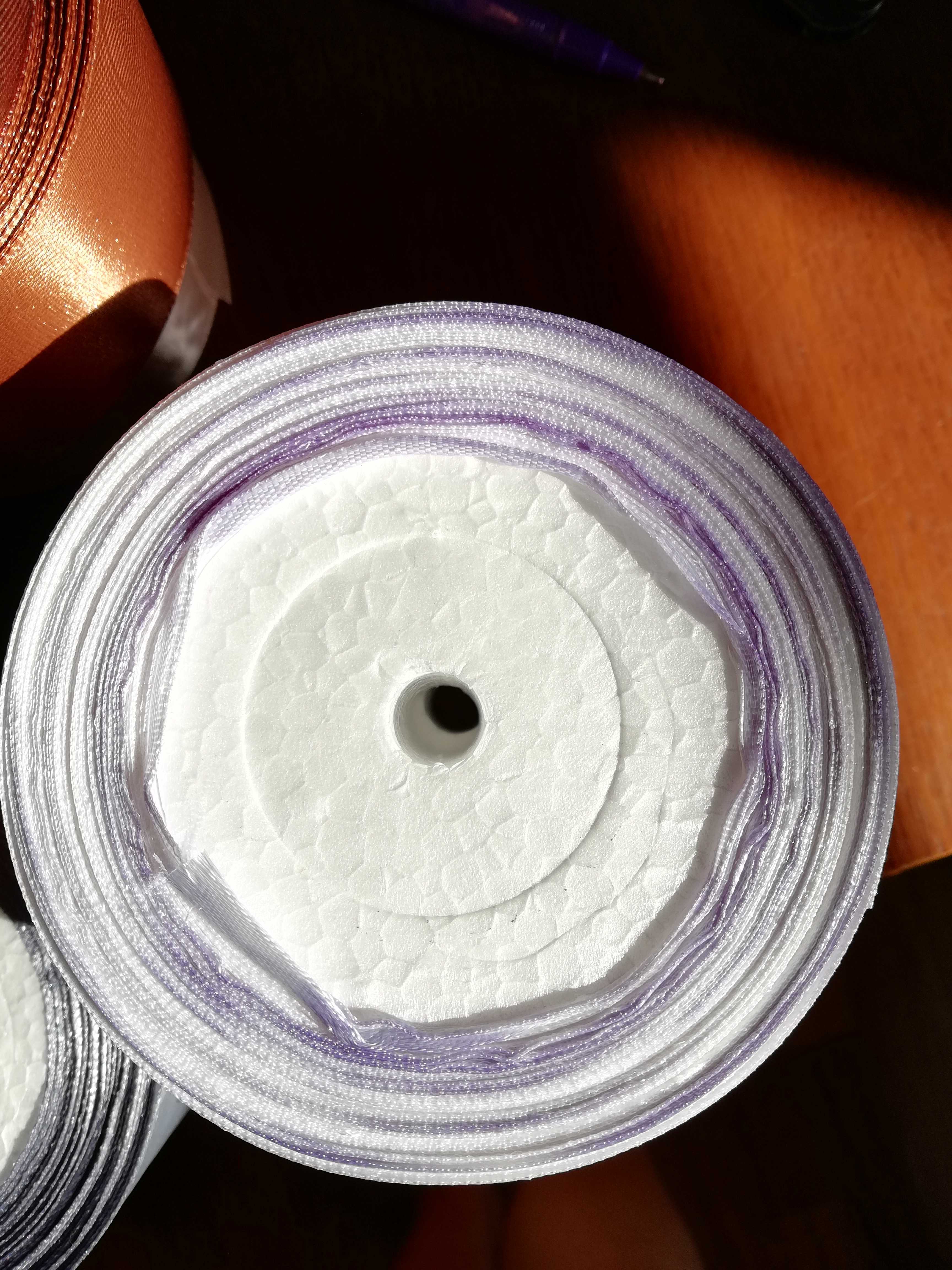 Фотография покупателя товара Набор атласных лент, 3 шт, размер 1 ленты: 40 мм × 23 ± 1 м, цвет серый спектр - Фото 1