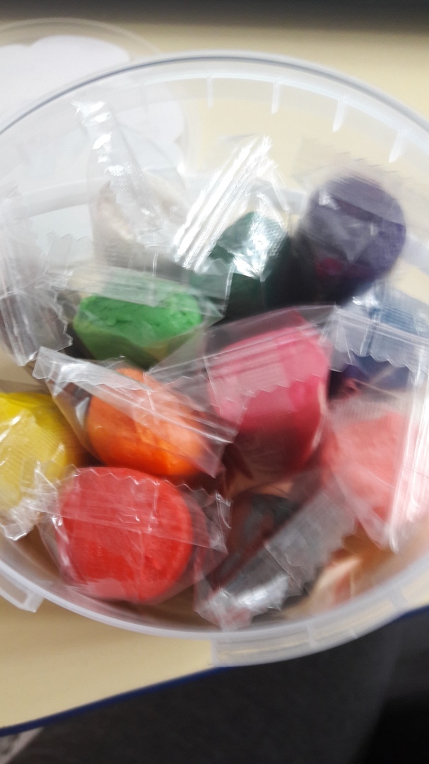 Фотография покупателя товара Тесто для лепки 12 цветов, 360 г, "Игротека" в пакете, микс - Фото 1