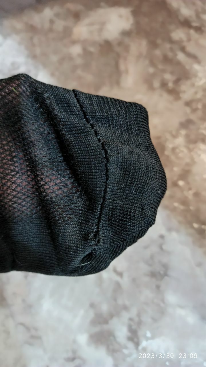 Фотография покупателя товара Носки мужские в сетку, цвет чёрный, размер 27