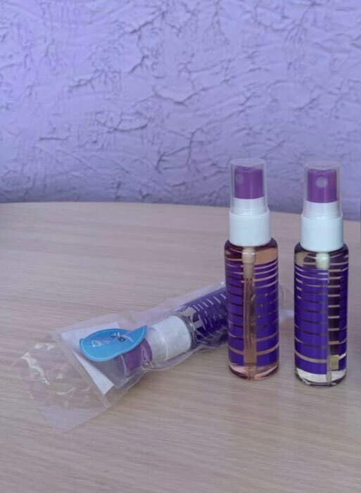 Фотография покупателя товара Флакон для парфюма «Полоски», с распылителем, 35 мл, цвет МИКС - Фото 1